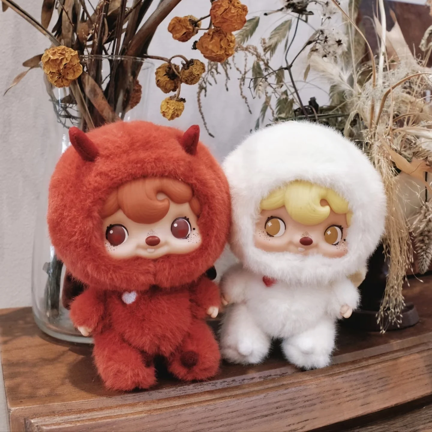 Muñeco de peluche de vinilo Original de la serie Pouka, caja ciega de juego a la moda, mochila, colgante, juguete, regalo Kawaii, modelo hecho a mano, caja misteriosa