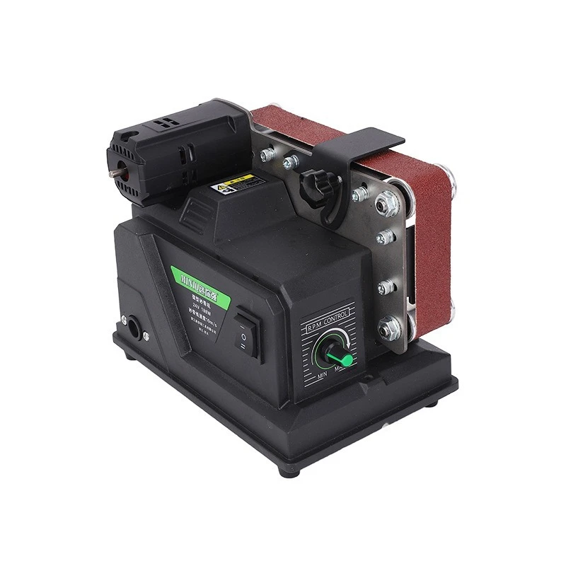 Electric Knife Sharpener Belt Sander Automatic Polishing Machine Home Sandpaper Sander Mini Grinder Polisher