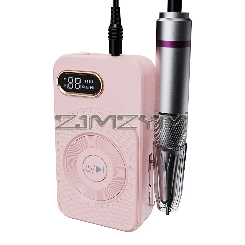 เครื่องขัดเล็บเครื่องเป่าเล็บแบบพกพาที่กรอเล็บไฟฟ้า45000รอบต่อนาทีสำหรับร้านเสริมสวยเล็บเครื่องมือทำเล็บแบบมืออาชีพ