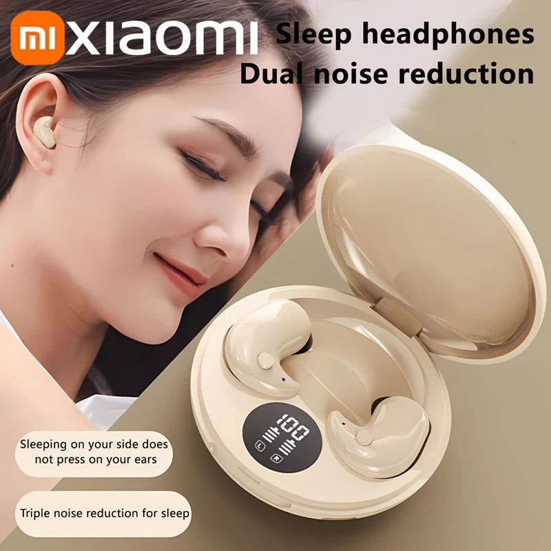 Xiaomi Mini Deep Sleep Ohrhörer Bluetooth 5.3 Wasserdichter Kopfhörer Rauschunterdrückung Verstecktes Sport-Headset Unsichtbare Schlaf-Kopfhörer