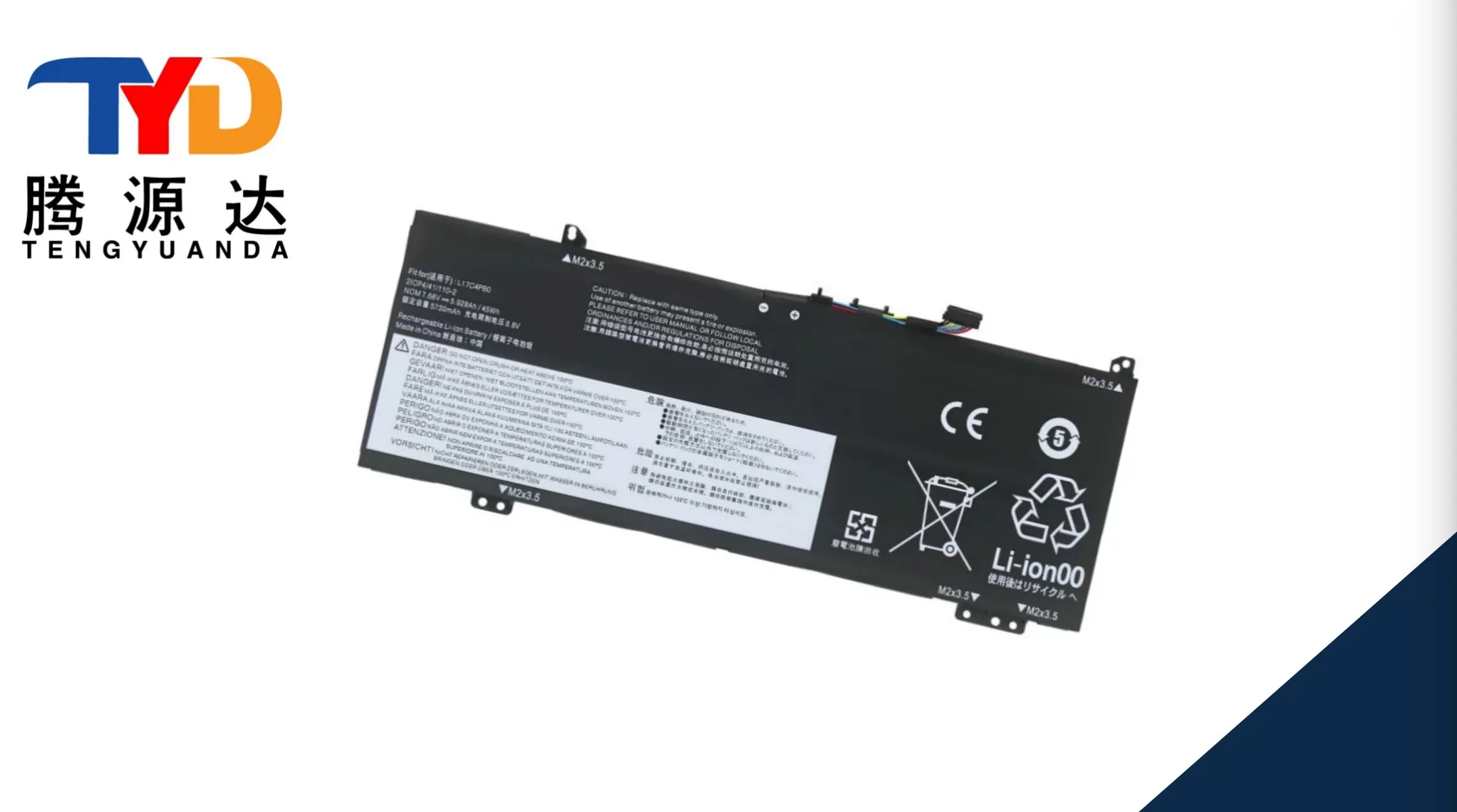 7.68V 45Wh Notebook Battery L17C4PB0 L17M4PB0 Battery For Lenovo IdeaPad 530-14IKB 530s Series L17C4PBO L17M4PBO Battery