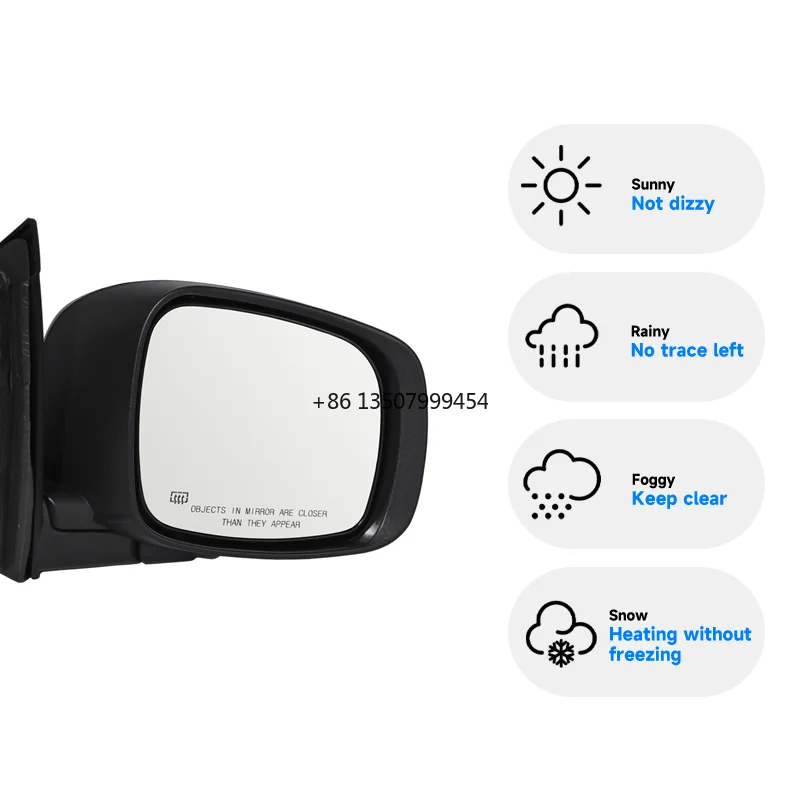 

New 13-Wire Heated Power Rear View Backup Mirror for Grand Voyager 2011-2020 OE 0511 3353 AL 13 Line Black