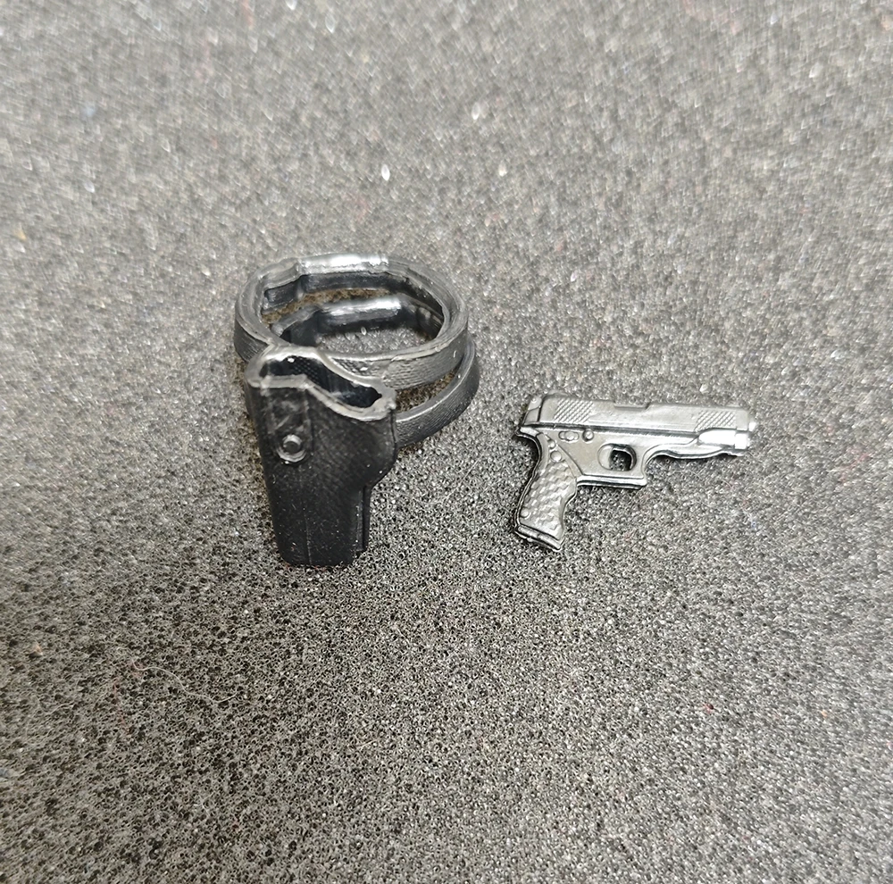 

Big Sales DML Scale 1/12 For Gwtoys Notaman Romankey 6" Doll Figure Black Leg Holster Bag Pistolss Not Real For Scene Component