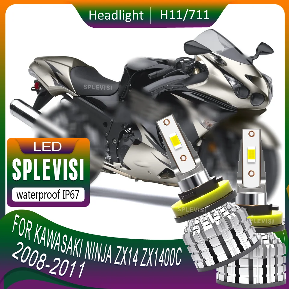 

3-Year Hassle-Free Warranty Quick Response Time LED motorcycle Headlight For Kawasaki Ninja ZX14 ZX1400C 2008 2009 2010 2011