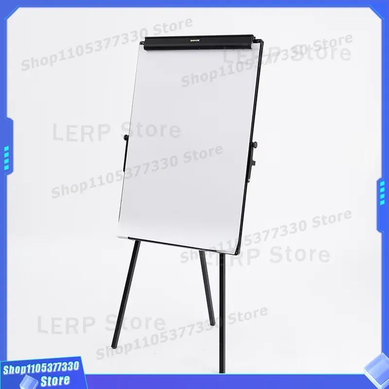 Adjustable Magnetic Flipchart Easel Standing Whiteboard Movable Glass Board Design New Height for Office Presentation
