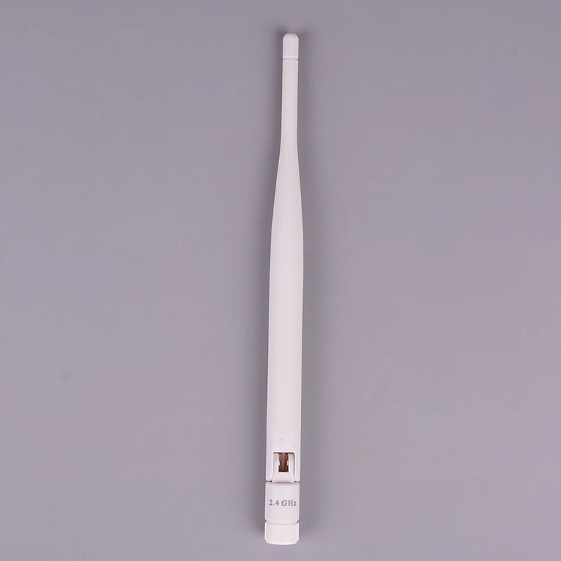 1PC 2.4GHz white WiFi antenna 5dBi aerial RP SMA male connector 2.4g antenna