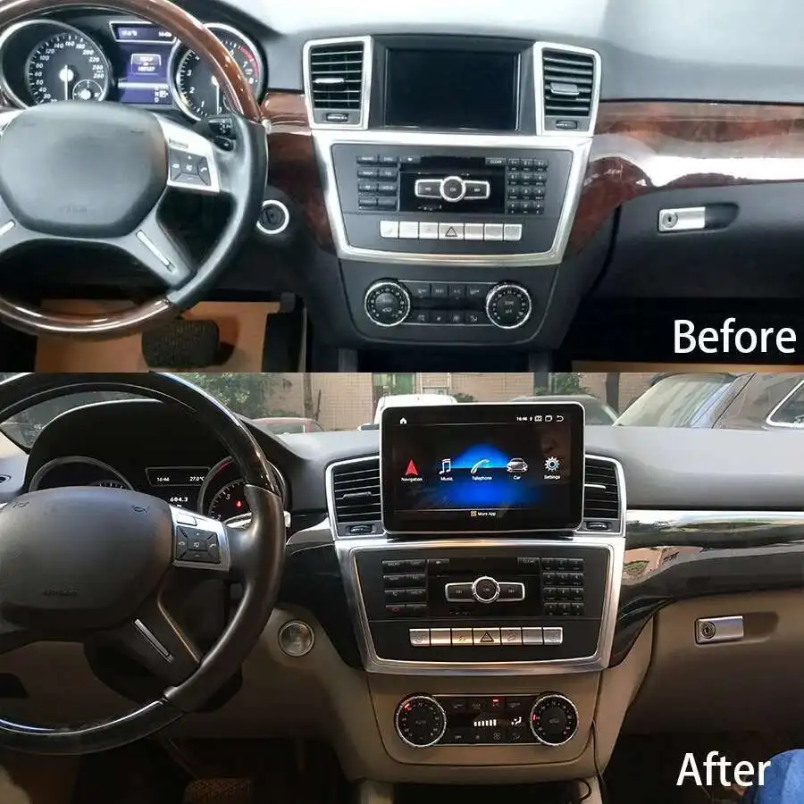 Android 14 Radio 2Din Recorder For Benz ML W166 ML320 ML350 ML400 ML500 2013-2015 Carplay Multimedia Video Player Head Unit Wifi