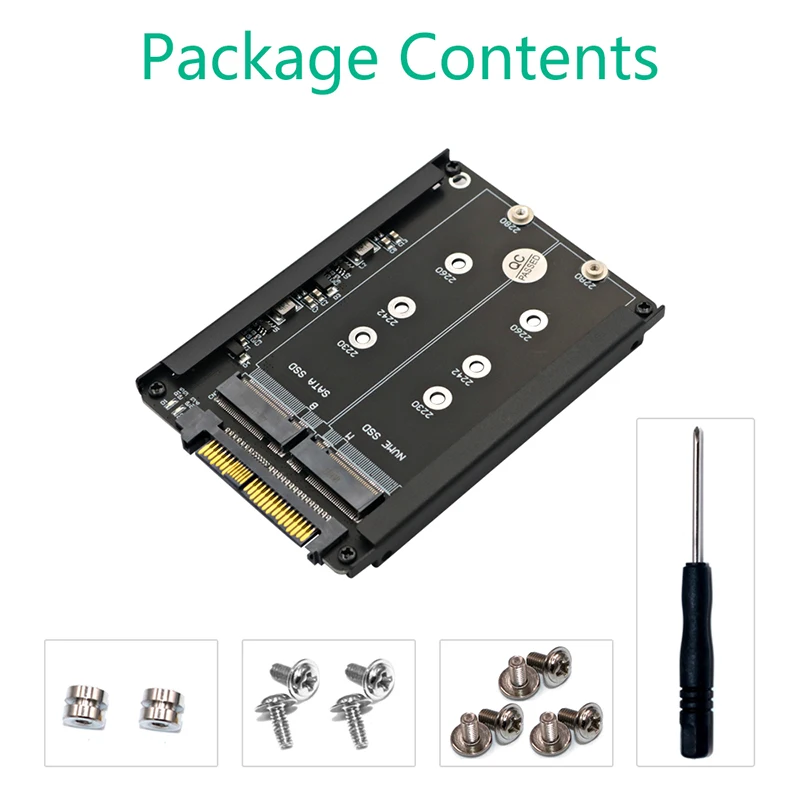 Metal Case M.2 para U.2 Adaptador SSD, Riser Board, Tomada de Gabinete, NVMe, M2, SATA, PCI-e, U2, SFF-8639, Conversor para PC, Computador