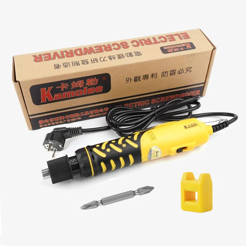 

Электрическая отвертка переменного тока 220 В с прямым подключением, высокоточная электрическая отвертка с наконечниками для отверток 6,35 мм
