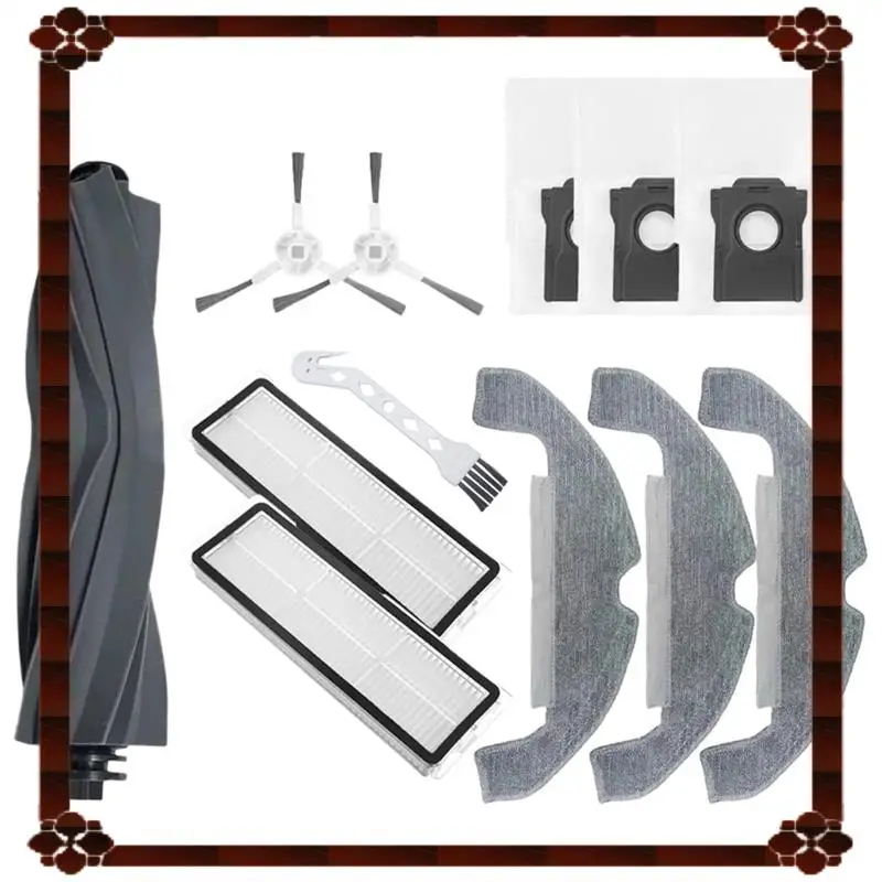 تسليم 24 ساعة فرشاة جانبية رئيسية فلتر Hepa ممسحة خرقة بديلة لمجموعة Dreame D10 Plus Gen 2 RLD32GD