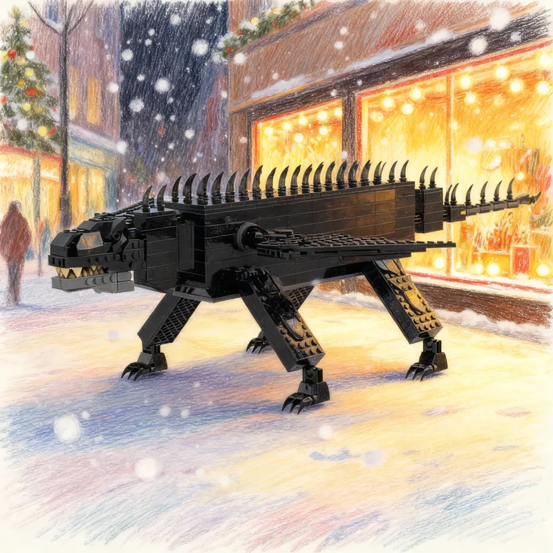 

751pcs MOC GIANT DRAGON Freestyle Model Building Blocks Assemble Construction Toy Creative DIY Idea Christmas Gift Education