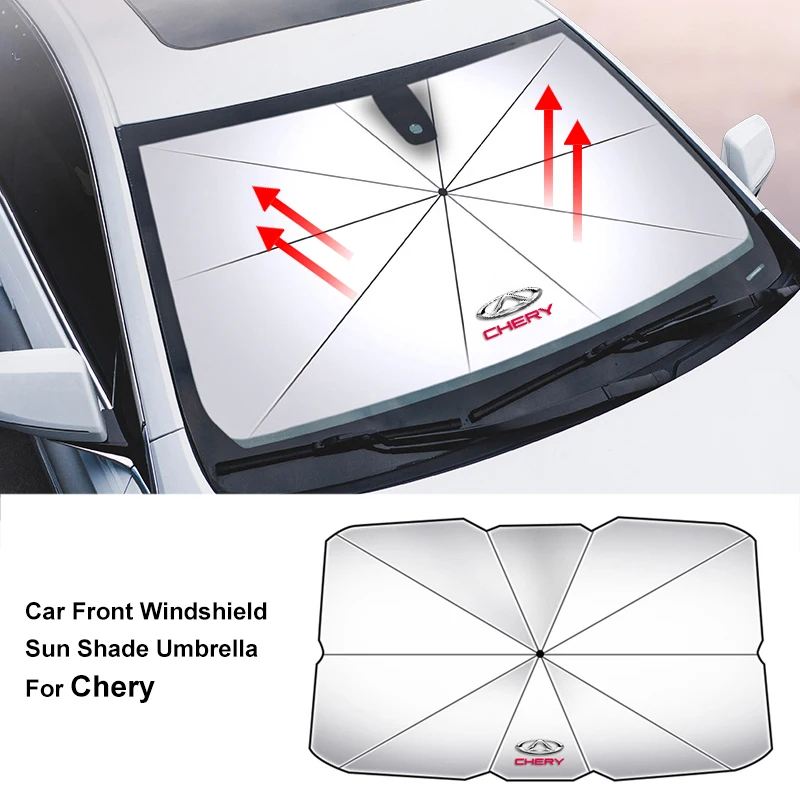 Car Front Windshield Sun Shade Visor UV Protection Umbrella Shield For Chery Tiggo 5 2 3 7 8 PRO 5X 3X QQ Fulwin Face Arrizo A1