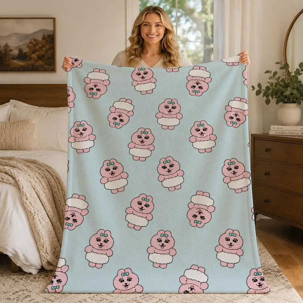 Underpants Rabbit Throw Blankets Soft Warm Flannel Blanket Bedding for Bed Living room Home Sofa