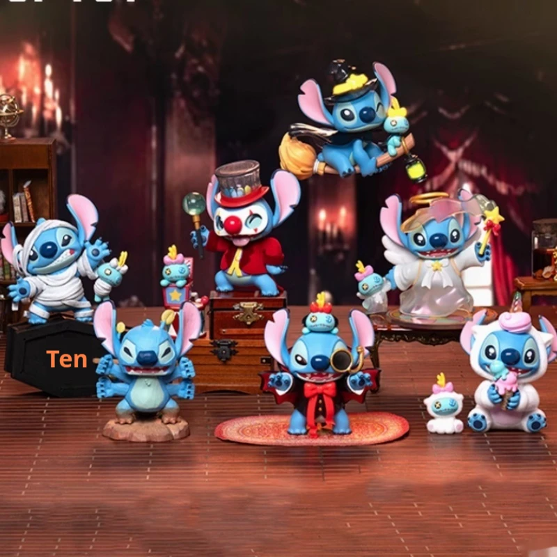 Authentic Disney Stitch Funny Diary 2.0 Series Blind Box Handmade Stitch Trendy Play Decoration Christmas Gift Collection Model