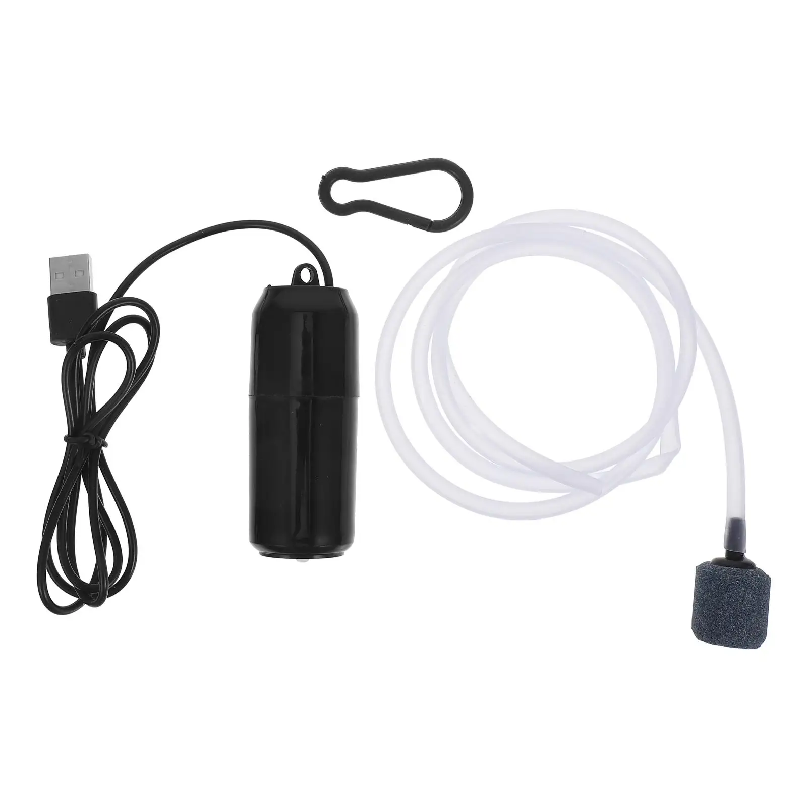 

Silent USB Oxygen Pump Black Color Low Tank Aerator Mini Size Air Home Aquarium Pet Supplies Water