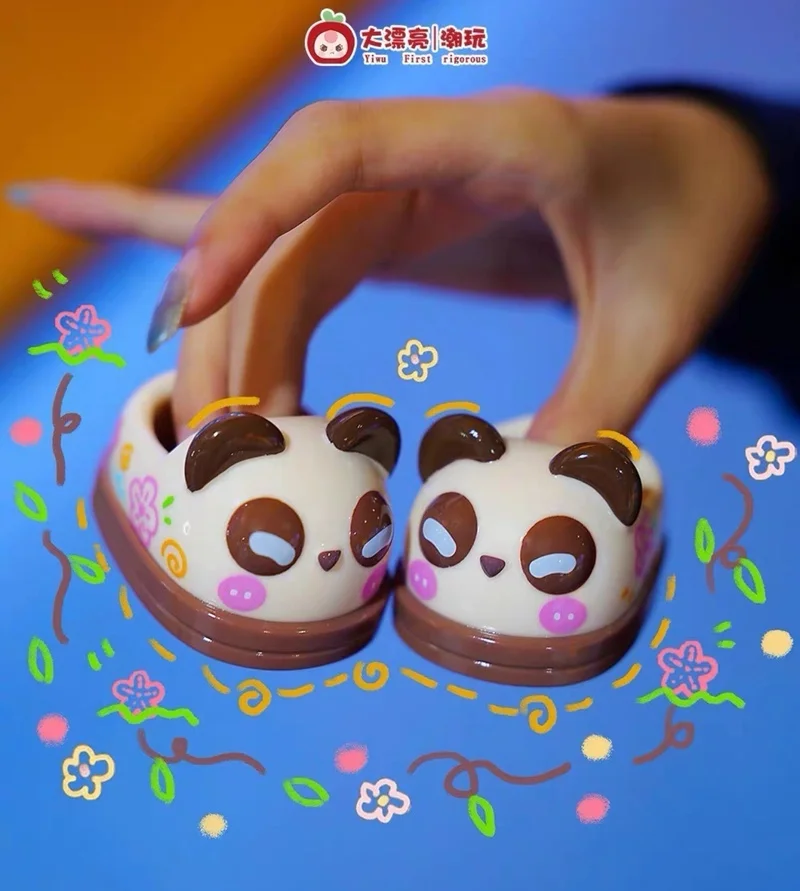 

New Baby Three 400% Blind Box Special Doll Slippers Shoes Vinyl Mystery Box Trendy Play Cute Doll Dress Up Accessories Kid Gifts