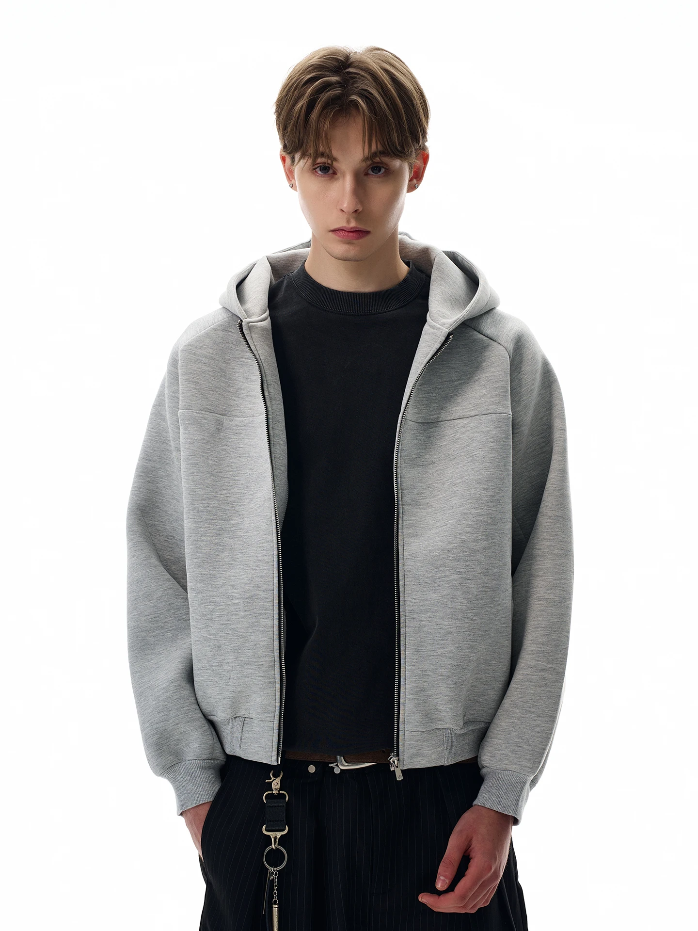 

Худи Cleanfit American Style Boxy Fit из хлопка с добавлением полиэстера, вискозы и спандекса для молодежи, повседневная одежда