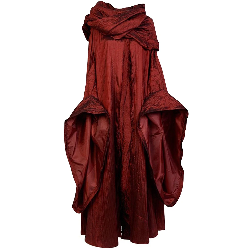 Melisandre Cosplay Priestess Robe Costume Adult Women Fantasy Dress mantello sciarpa abiti Halloween Carnival travestimento Party Suit