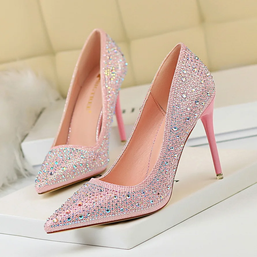 

Туфли-лодочки BIGTREE женские, модные свадебные туфли, женские туфли-лодочки на шпильках 10 см, 7 см, туфли на высоком каблуке