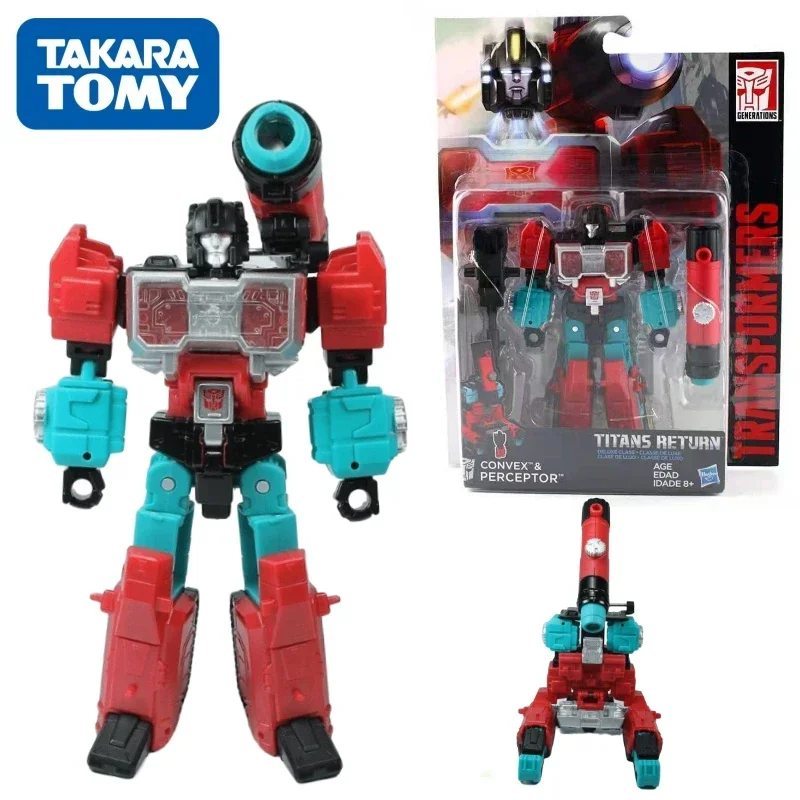 In Stock Takara Tomy Transformers G Series Titan Returns D-Class Perceptor Robot Anime Action Model Toys Gift Figure