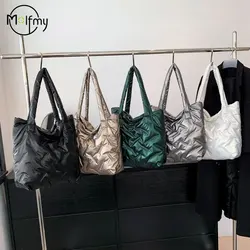 Designer Luxury Bag Puffy Down Bags Fashion Quilted Shoulder Handbag Padded Tote Bags Versatile Down Big Capacity Tote Handbags