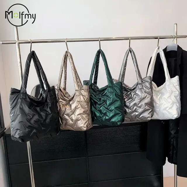 Designerska luksusowa torba Puffy Down Bags Fashion Pikowana torebka na ramię Wyściełane torby na ramię Wszechstronne puchowe torebki na ramię o dużej pojemności