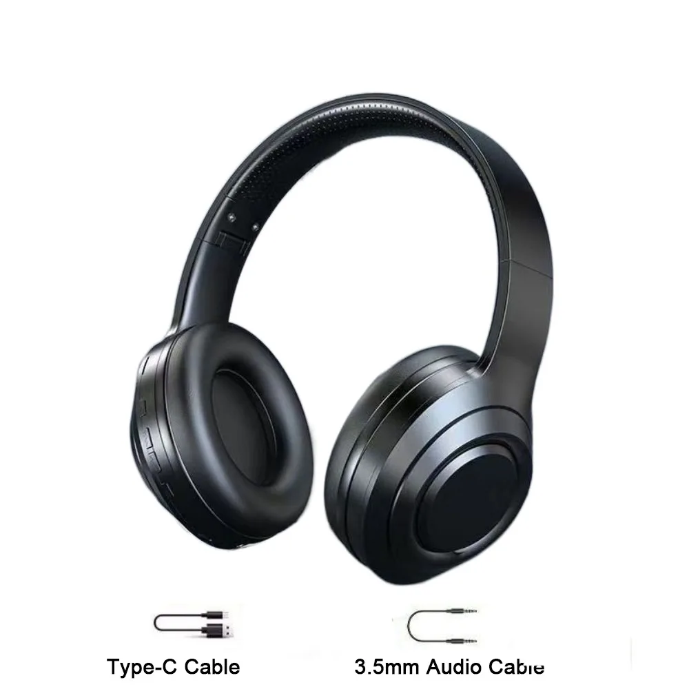 

Беспроводные Bluetooth-наушники Bluetooth 5.3, складная конструкция, HIFI-стерео, беспроводная гарнитура с шумоподавлением, регулируемый оголовье