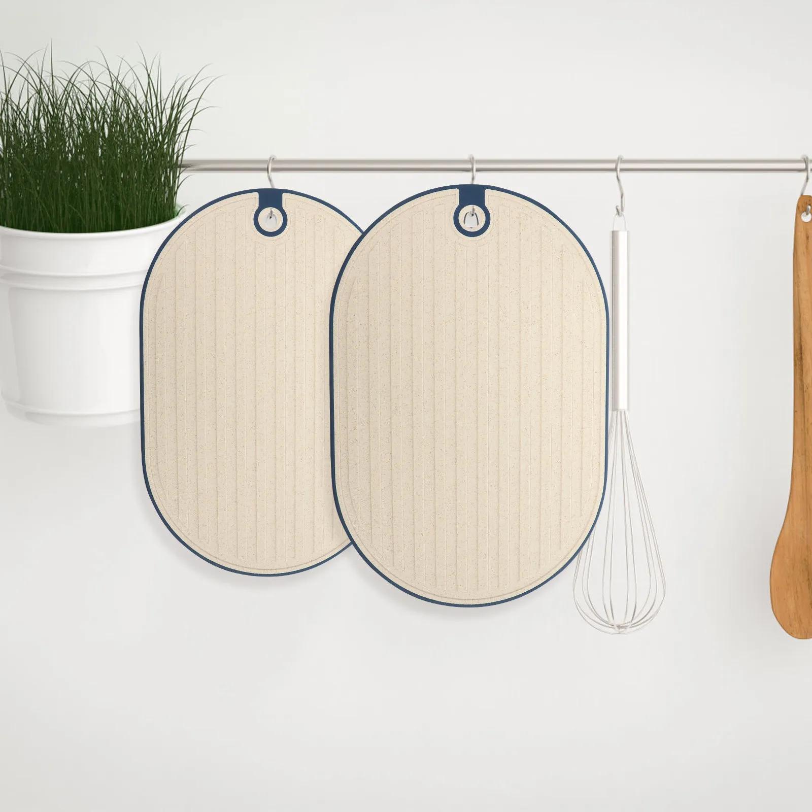 

Набор многофункциональных пластиковых разделочных досок (1 шт.) для кухни, безопасных для мытья в посудомоечной машине, для мяса, овощей и фруктов, легко моются