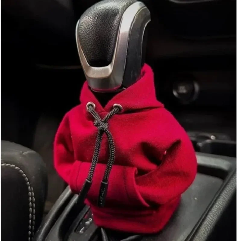 1-3PCS Fashion Hoodies Car Gear Shift Cover Gearshift Decor Manual Handle Gear Shift AntiSlip Sweatshirt Auto Change Lever Cover