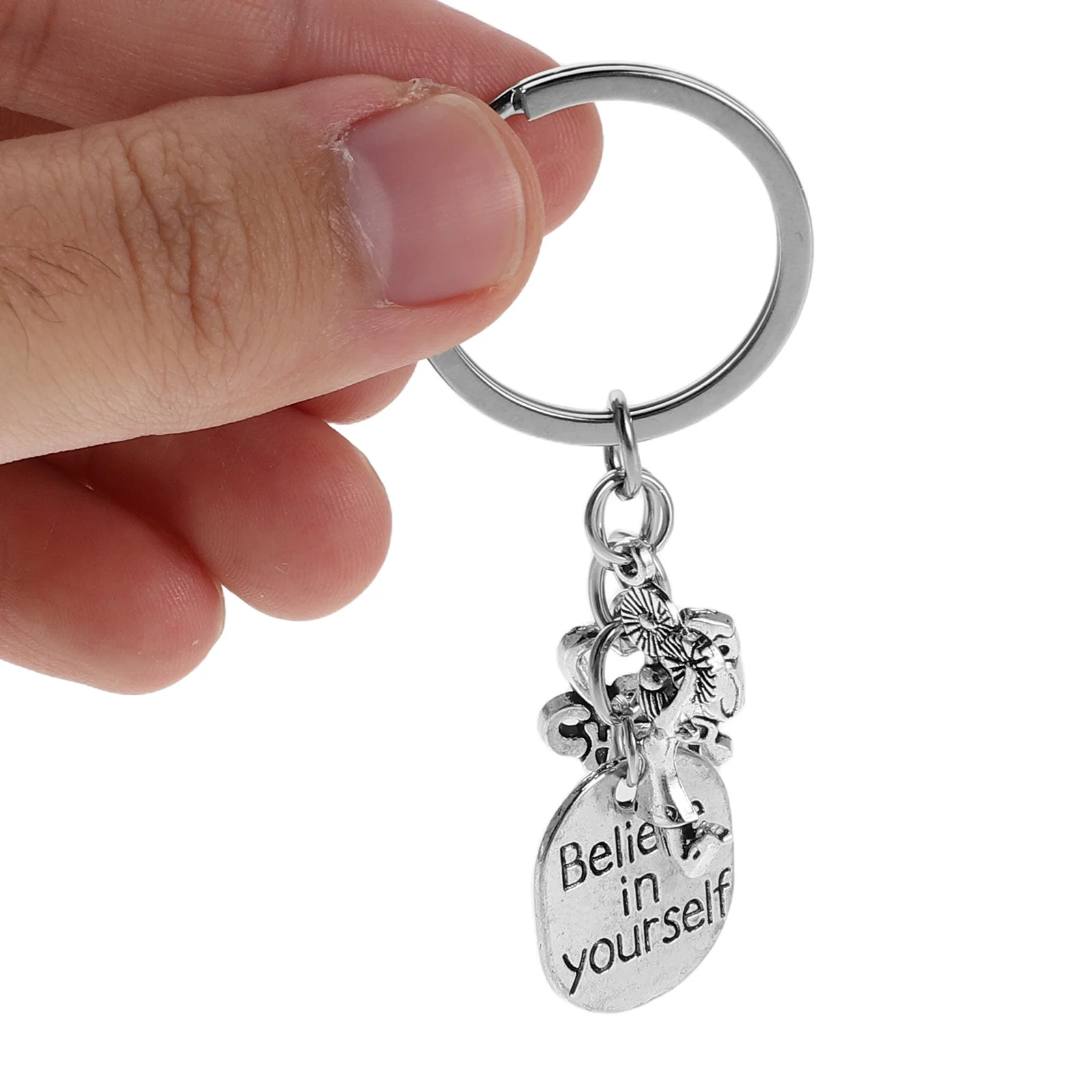 

Engraved Inspirational Keychains Customizable Words of Encouragement Jewelry Accessories for Him Her Friendship Gifts