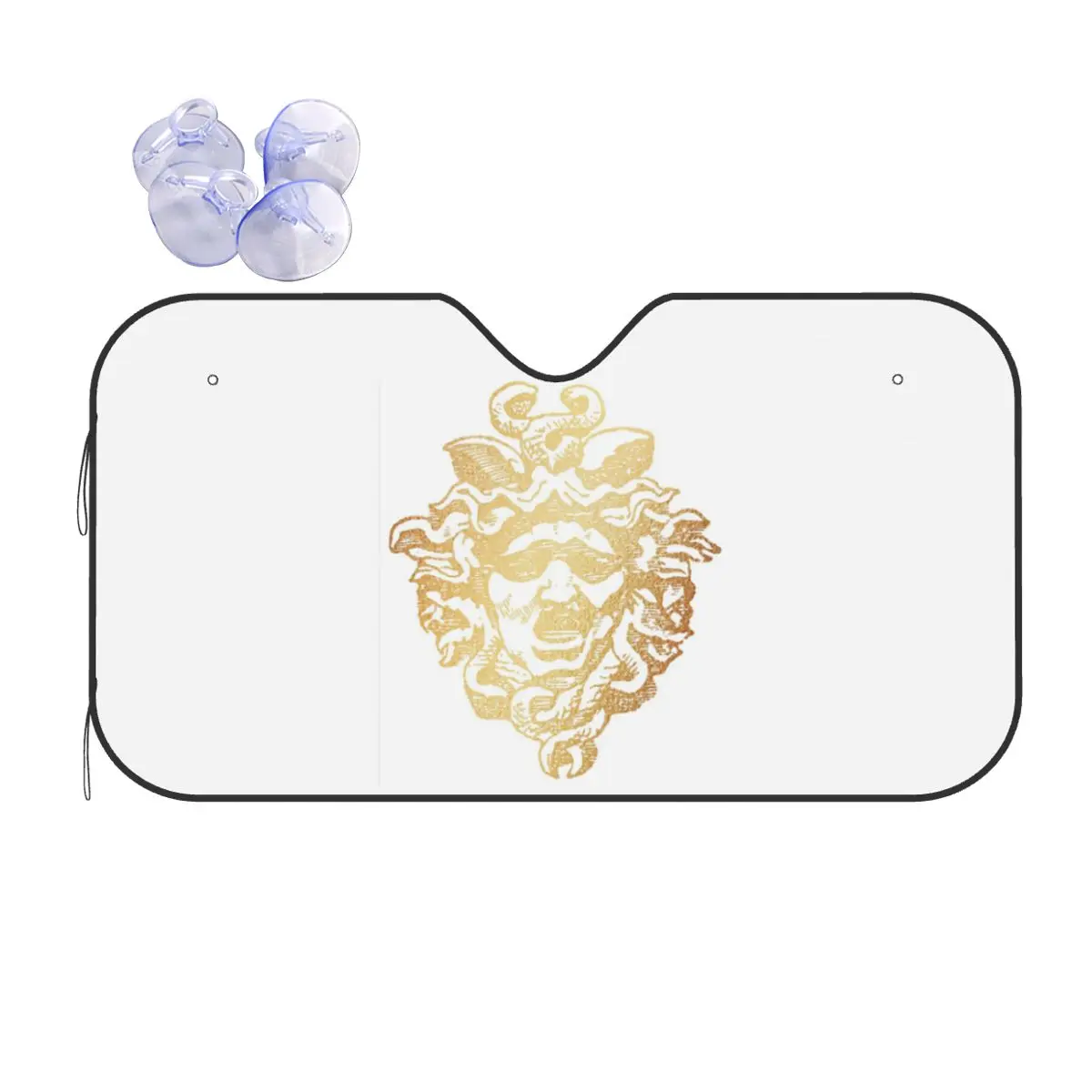 

Ancient Greece Medusa Gorgon Vintage Style Sunshade Windscreen Car Front Windshield Window Sun Visor Accessories Covers