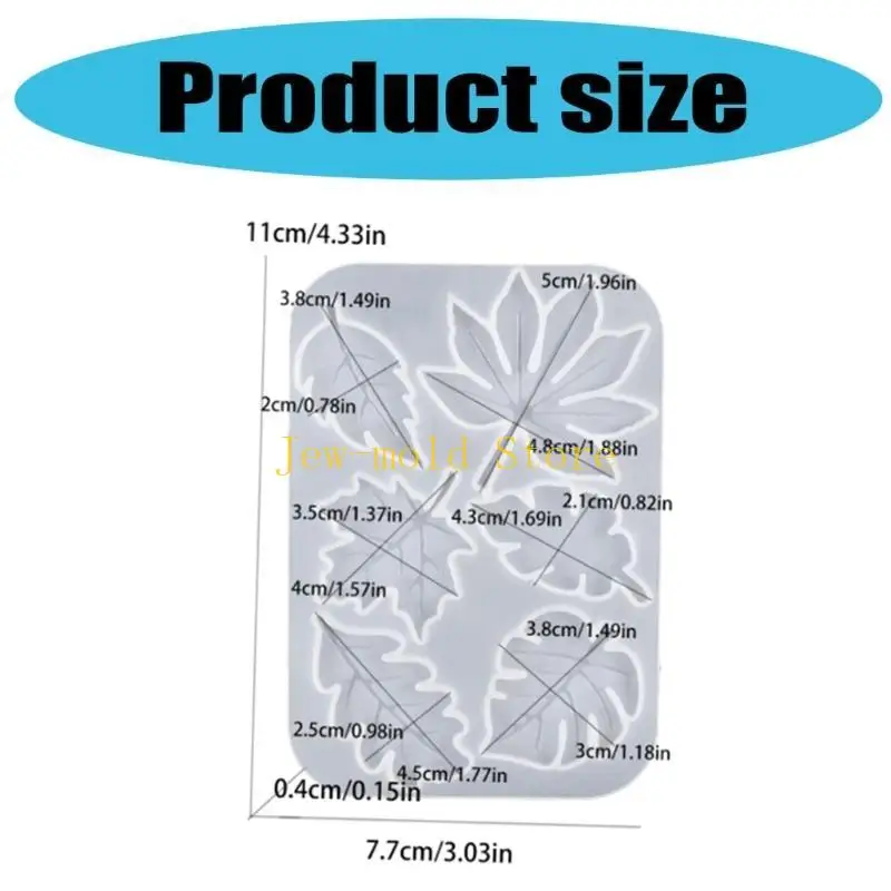 C71B Silikon Anhänger Schimmel Ohrring Formen Ahornblattform Schmuckform