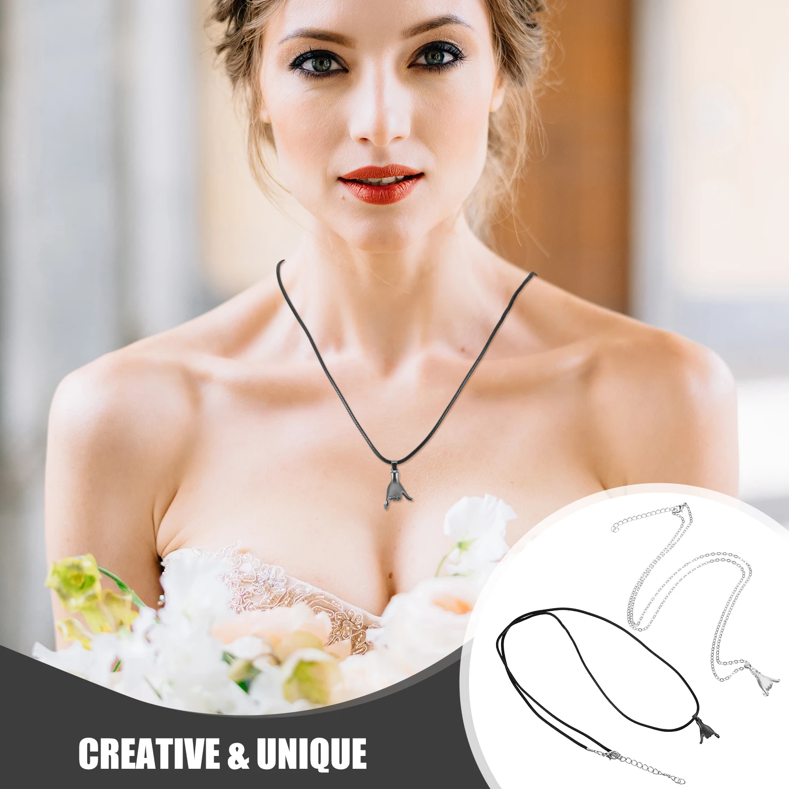 

1 Pair Matching Couple Necklaces Unique Pendant Promise Necklaces For Lovers Durable Metal Lightweight Long Lasting Valentine'S
