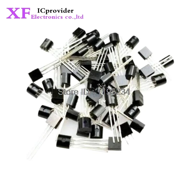 Image of 100pcs 1000pcs bs170 bis-92 fets mosfet N-CH 60v 500ma