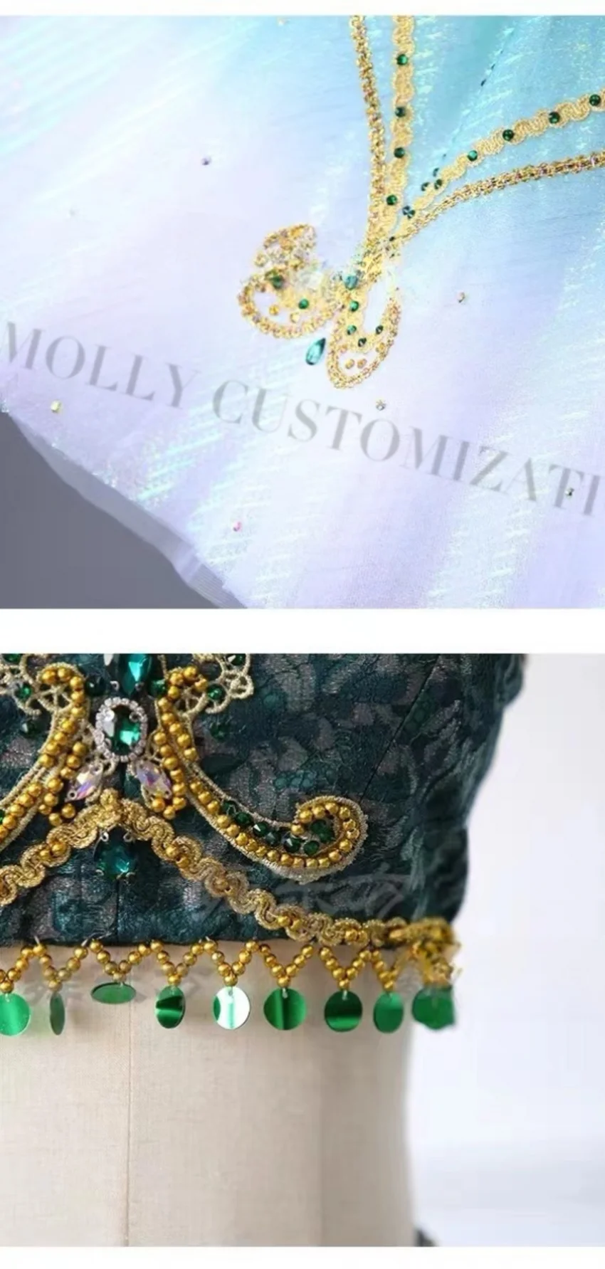 Nieuwe Prive Custom Piraten Danser Variatie Split Ballet Performance Rok Tutu Professionele Wedstrijd Performance Rok