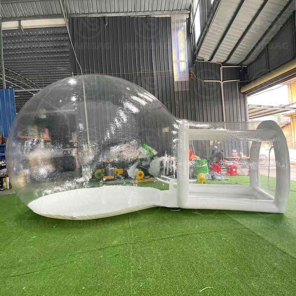 NAIRBAG 10ft aufblasbares Blasenballon-Hauszelt, Blasenhaus, Luftkuppelzelt, Gartenzelt mit Gebläsepumpe für Hochzeit und Party