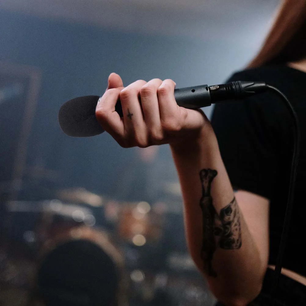 

9Pcs Microphone Covers Anti-Noise Windscreen Eva Cushion for Standard Hand-Held Mics Ktv Conference Room News Interview Use