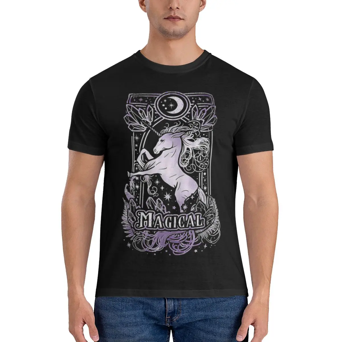 Restyle - Magical Unicorn - Womens T-Shirt Fantasy, Mythical long or short sleeves