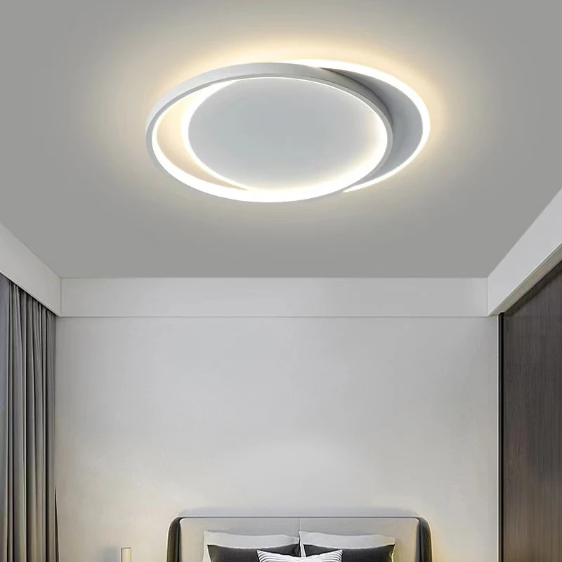 Modern Nordic Design Rectangular LED Ceiling Lamp Home Living Room Bedroom Dining Room Decoration Fixed Installation