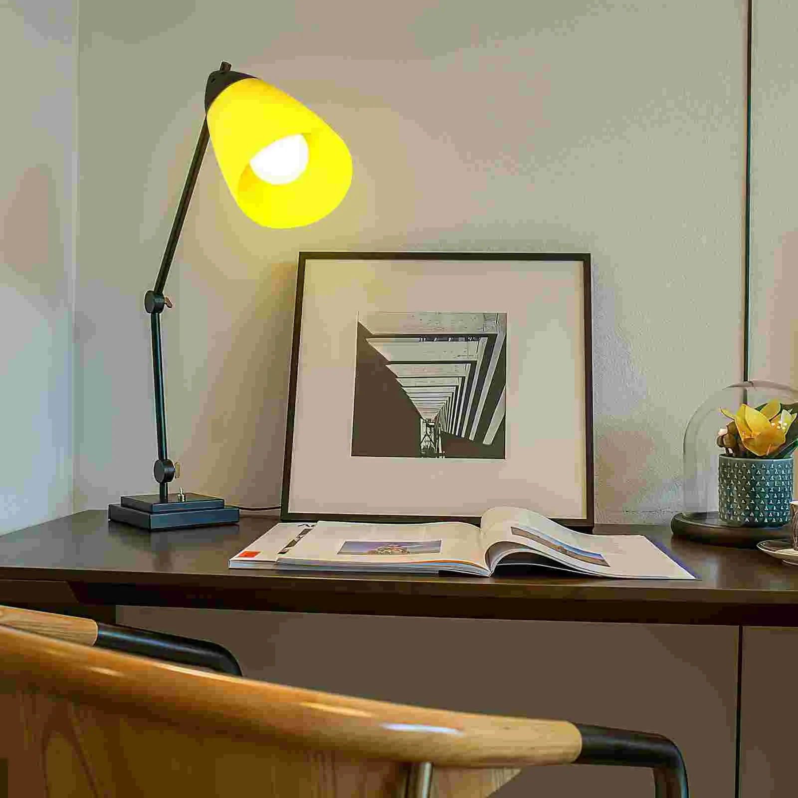 Horseshoe Lampshade Table Simple Plastic Floor Light Cover Accessory outside for Wall