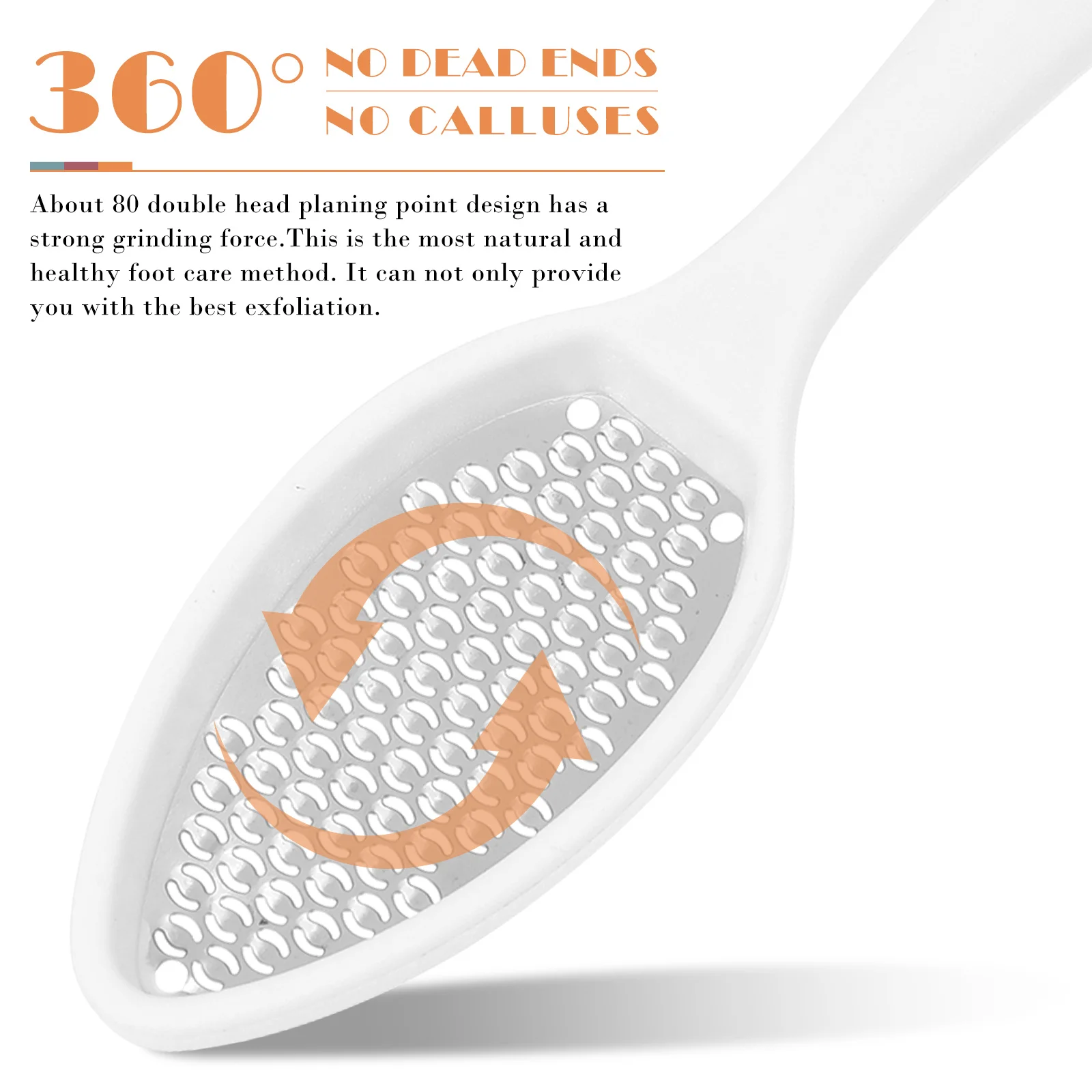 

2pcs Stainless Steel File Professional Pedicure Tool Callus Hard Skin Dead Skin Remover Foot Care File Pedicure Rasp Metal Foot