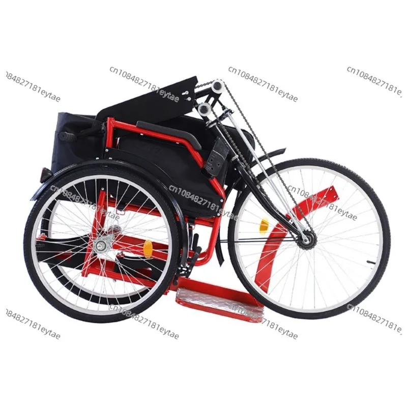 

New Product Advanced Folding Manual Bicycle Hand Pedal Tricycle Handicapped Push Tricycle