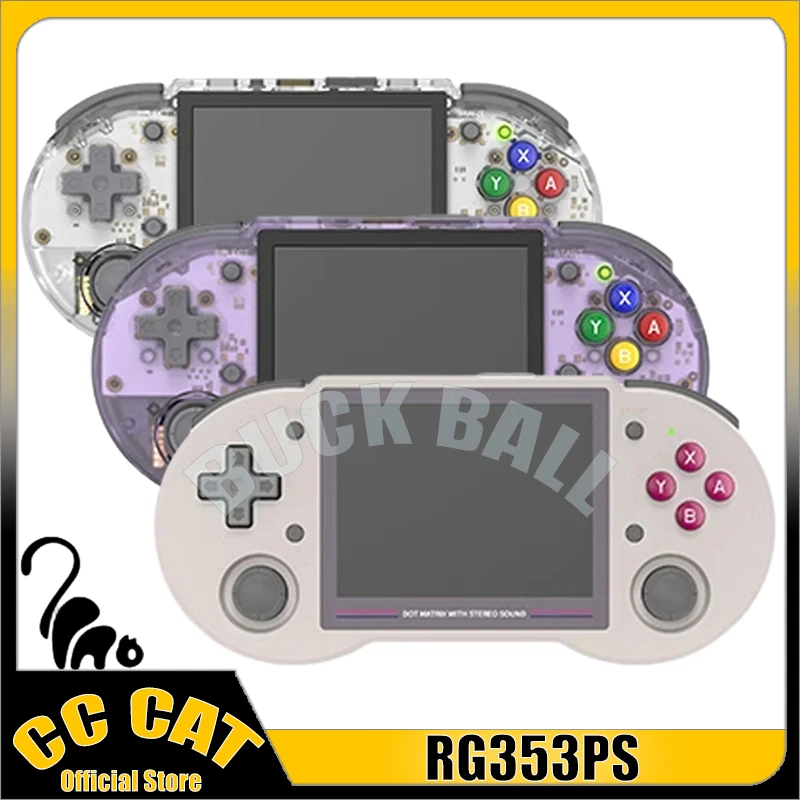 

RG353PS Retro Open Source Handheld Game Console 3.5 Inch Bluetooth Wireless Portable Game Console Video Game Players For Lunix