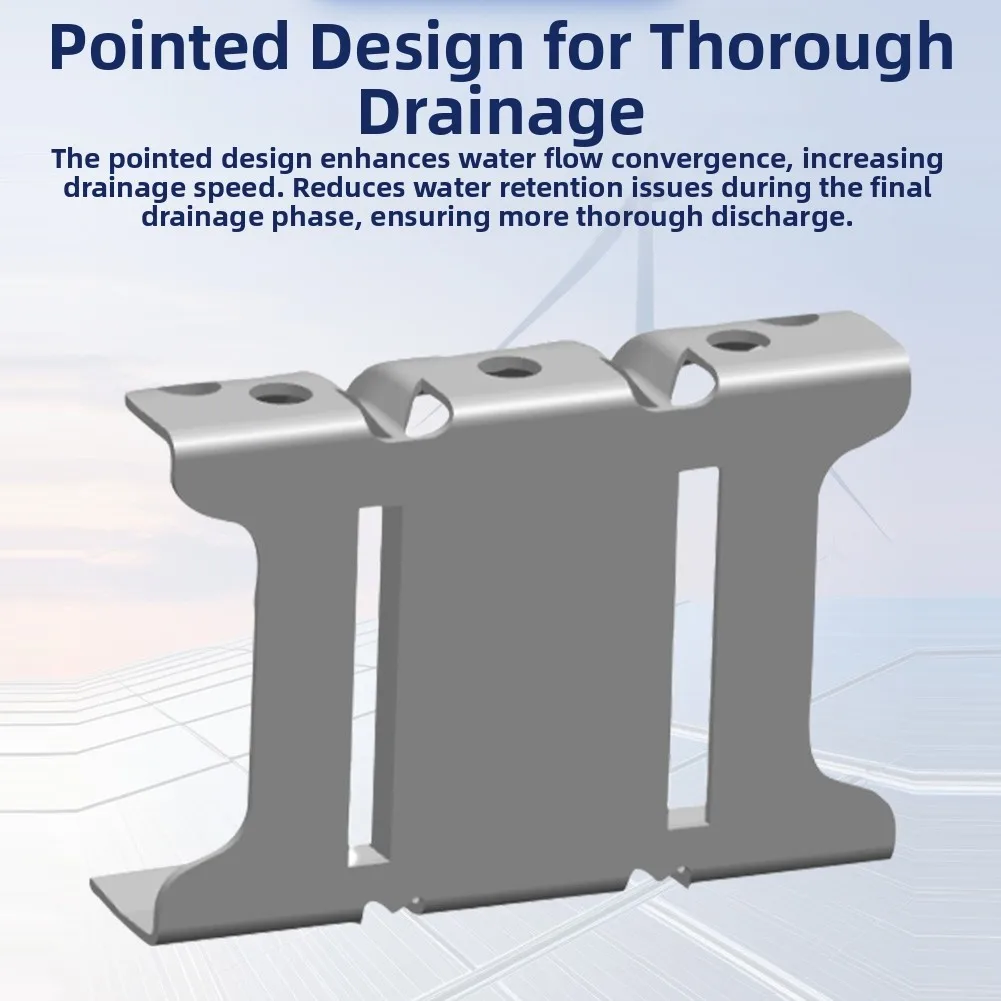 سبائك الألومنيوم الكهروضوئية دليل المياه مقاطع ل 30-40 مللي متر إطارات الألواح الشمسية إدارة الأمطار وحدة الطاقة الشمسية دليل المياه المشابك #2