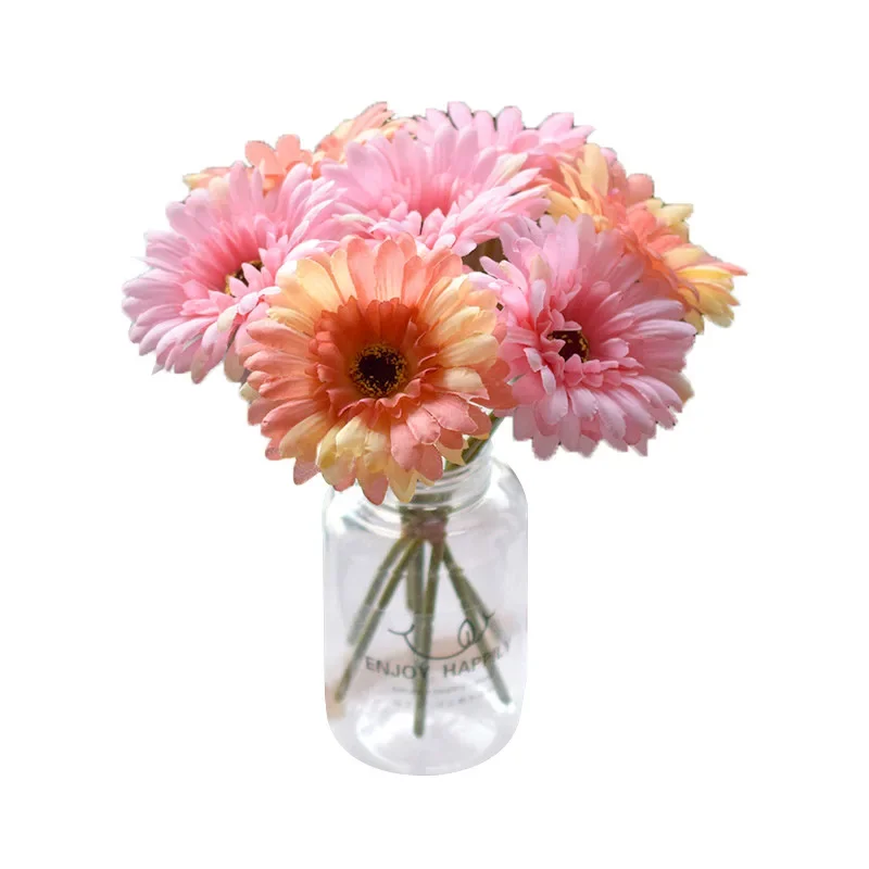 23cm Artificial Gerbera Home Decoration Flower Simulation Flower Gerbera Wedding Holding Flower Simulation Flowers