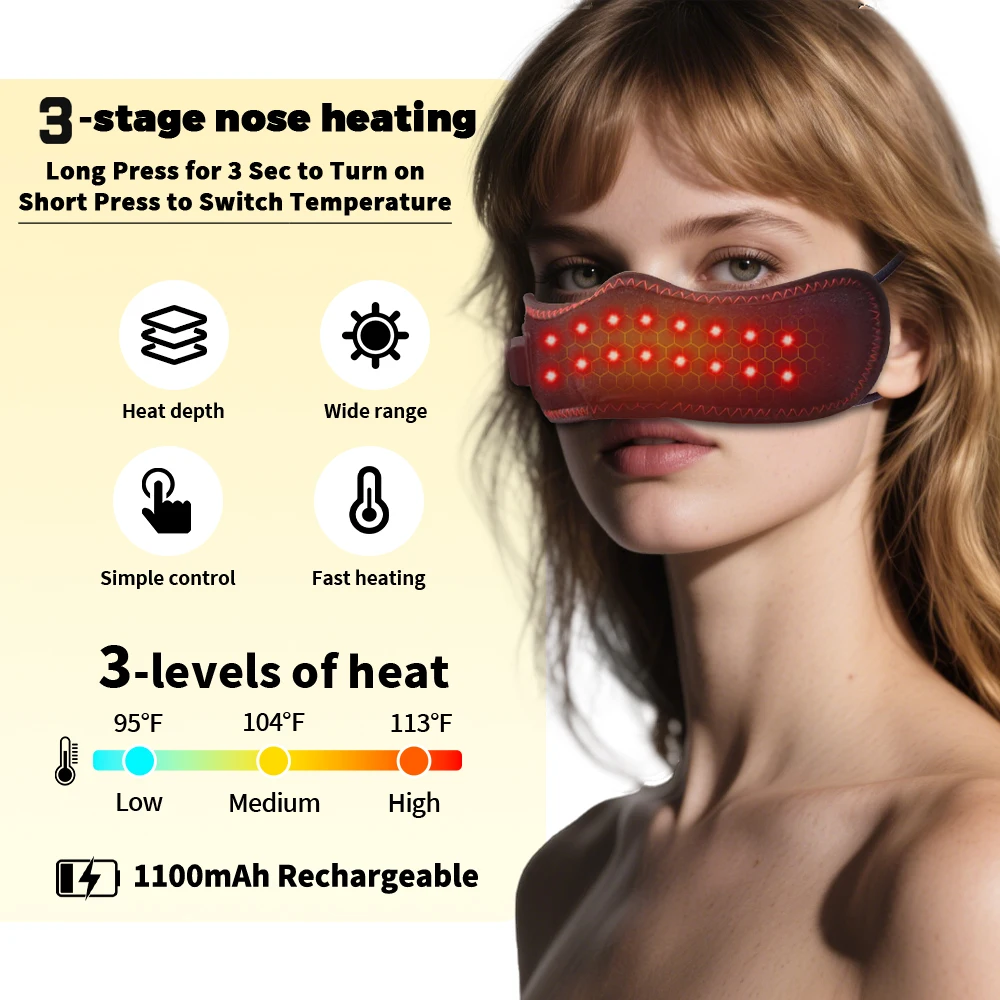 rechargeable-heated-nose-mask-red-light-therapy-3-temperature-levels-1100mah-adjustable-warm-compress-mask
