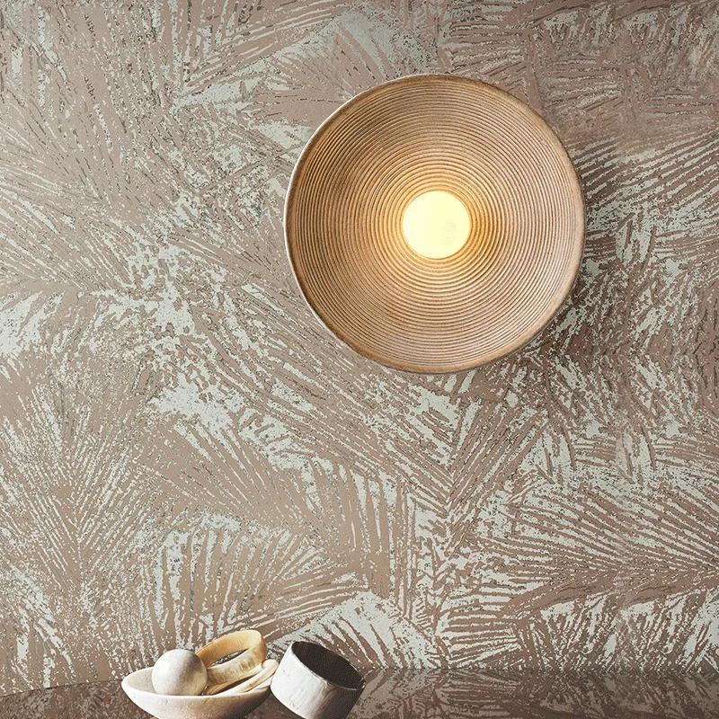 

Retro Style for the Dining Room Bedroom Study Cafe Decorative Lighting Creative Design Round Resin Wall Lamp