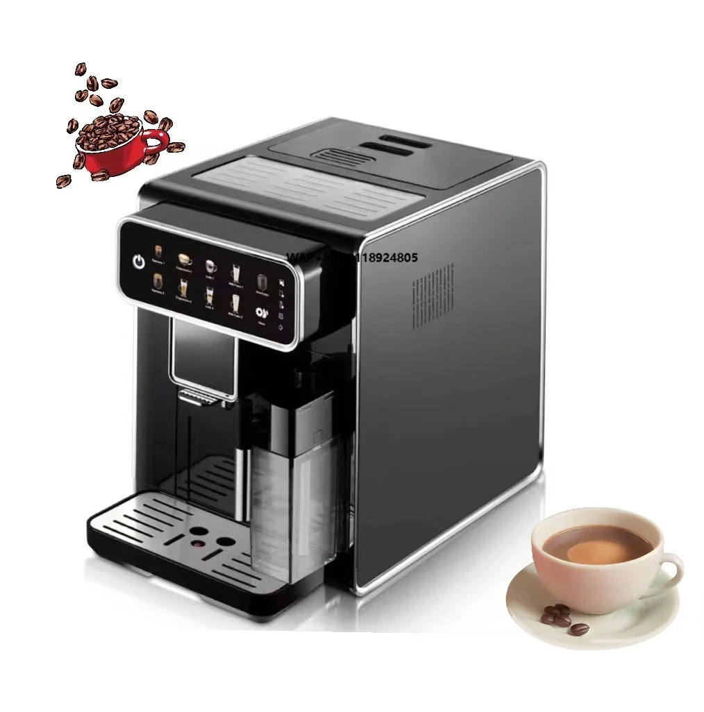 New Style Small Size Automatic Smart Electric Stainless Steel Espresso Coffee Machine Touch Screen Self-Cleaning Hotel