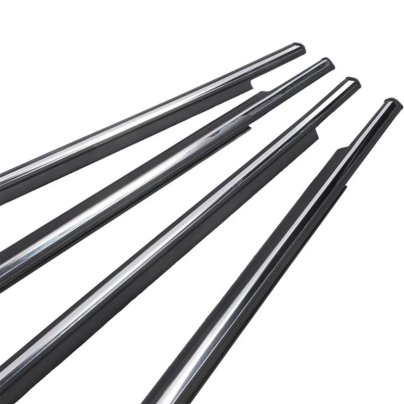 4Pcs Chrome Window Rubber Trim For Toyota Land Cruiser/Prado 120 2003-2009 For Lexus GX470 Weatherstrip Seal 75711-60061 view 4