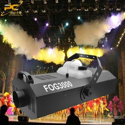 Máquina de névoa digital para efeito de palco máquina de fumaça sem fio para discoteca, Christmas Show, equipamento profissional, DMX 512, 3000W